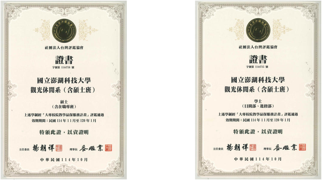 大專校院教學品保服務計畫評鑑通過